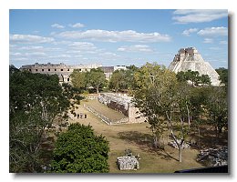 2005 01 18 10 Uxmal view north to nunnery complex from Governor's palace